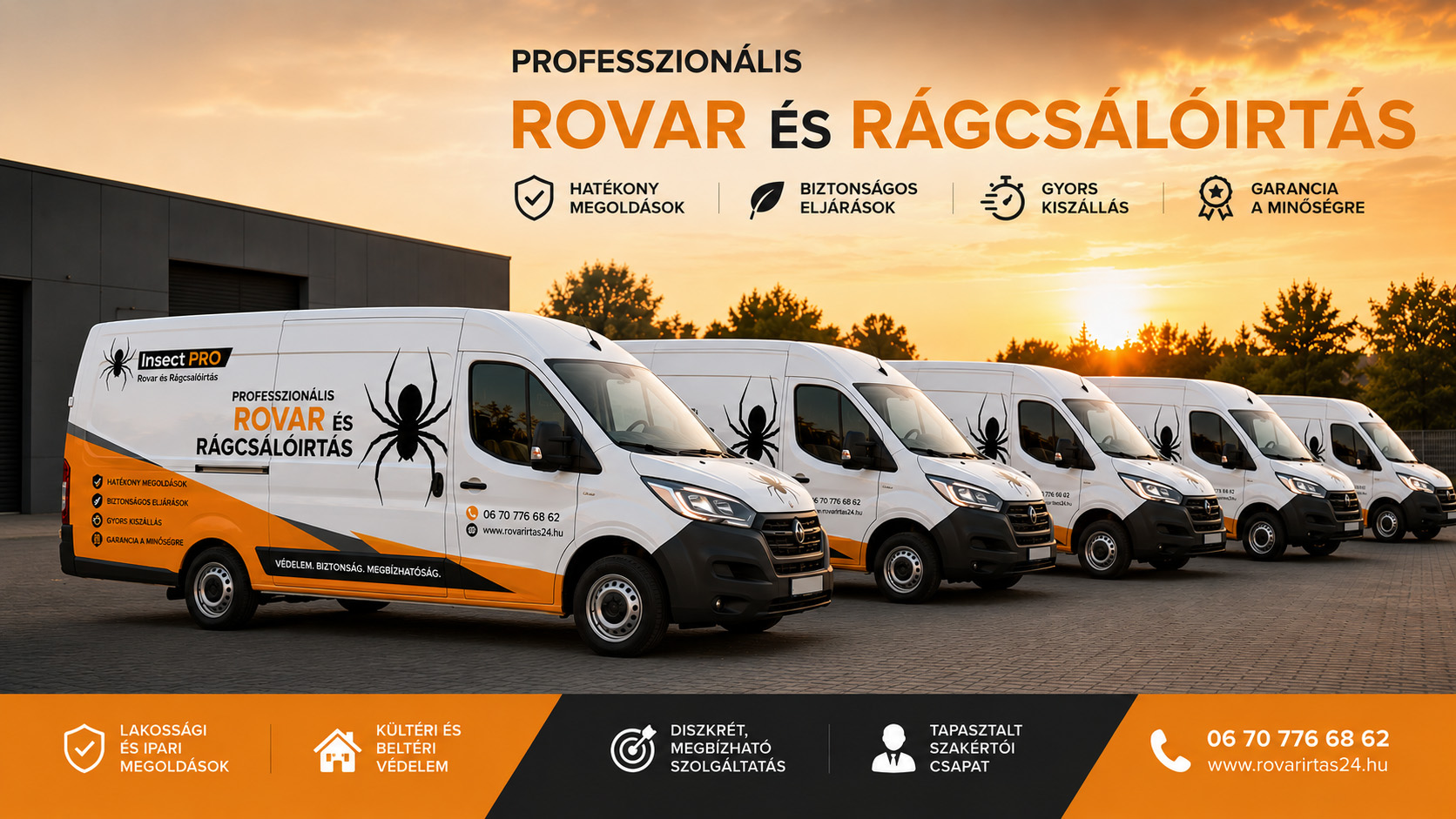 InsectPRO professzionális rovar- és rágcsálóirtó flotta